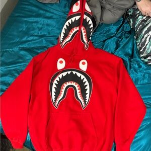 Red Shark Graphic Hoodie